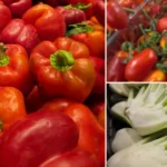 Из израильского супермаркета — на итальянскую кухню: какие овощи выбирать и что из них готовить Коллаж из фотографий свежих овощей и зелени в израильском супермаркете